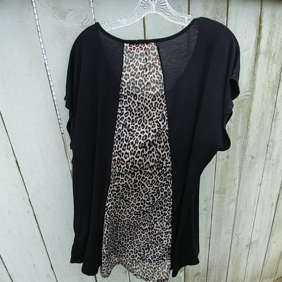 205 Tub - Annabelle U.S.A black and leopard Top 2X - Picture 3 of 8